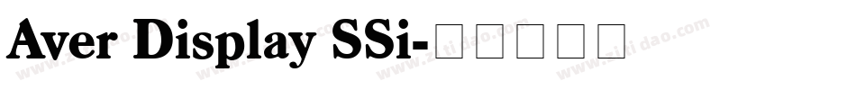 Aver Display SSi字体转换